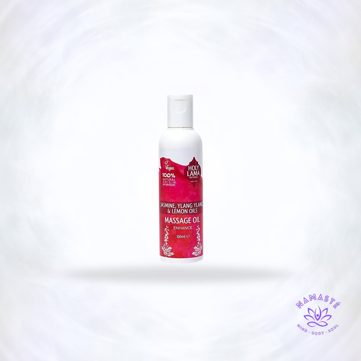 Holy Lama Enhance massageolie – natuurlijke Ayurvedische body- en massageolie met jasmijn & ylang ylang.