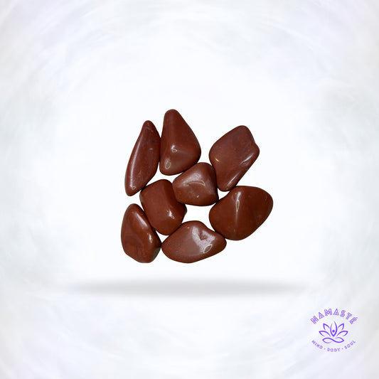 Rode Jaspis Trommelstenen L