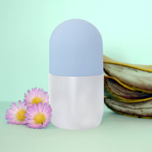 rollerfles met bloemen bij