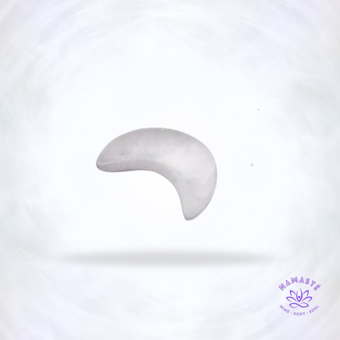 Seleniet Halve Maan van 14 cm – witte reinigende maanvorm voor opladen en ruimtezuivering.