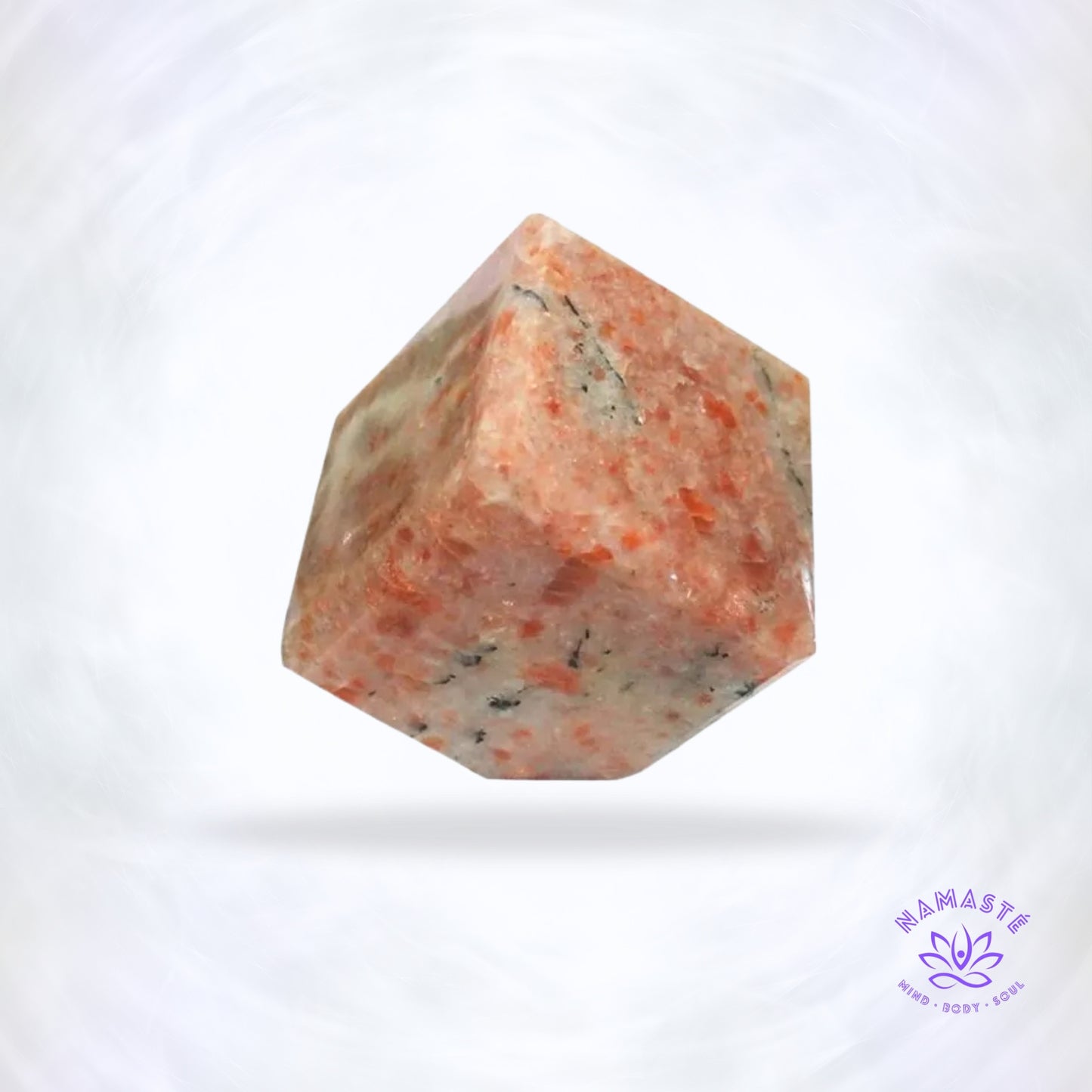 Zonnesteen kubus 5 cm – warme, vrolijke en krachtige steen voor energie en leiderschap.