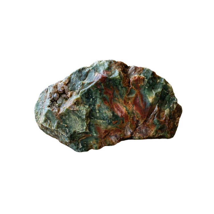 een ruw stuk phoenix jade