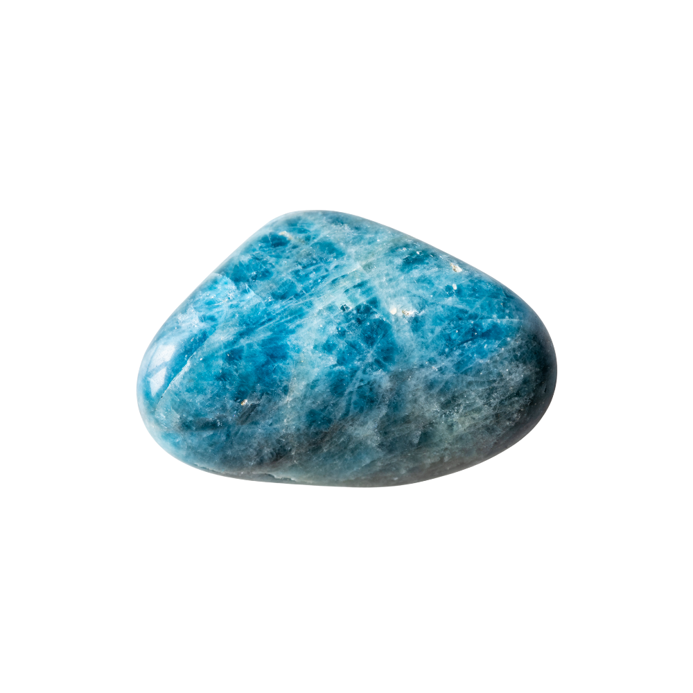 Gepolijste apatiet steen