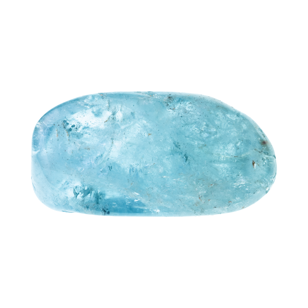 een gepolijste Aquamarijn