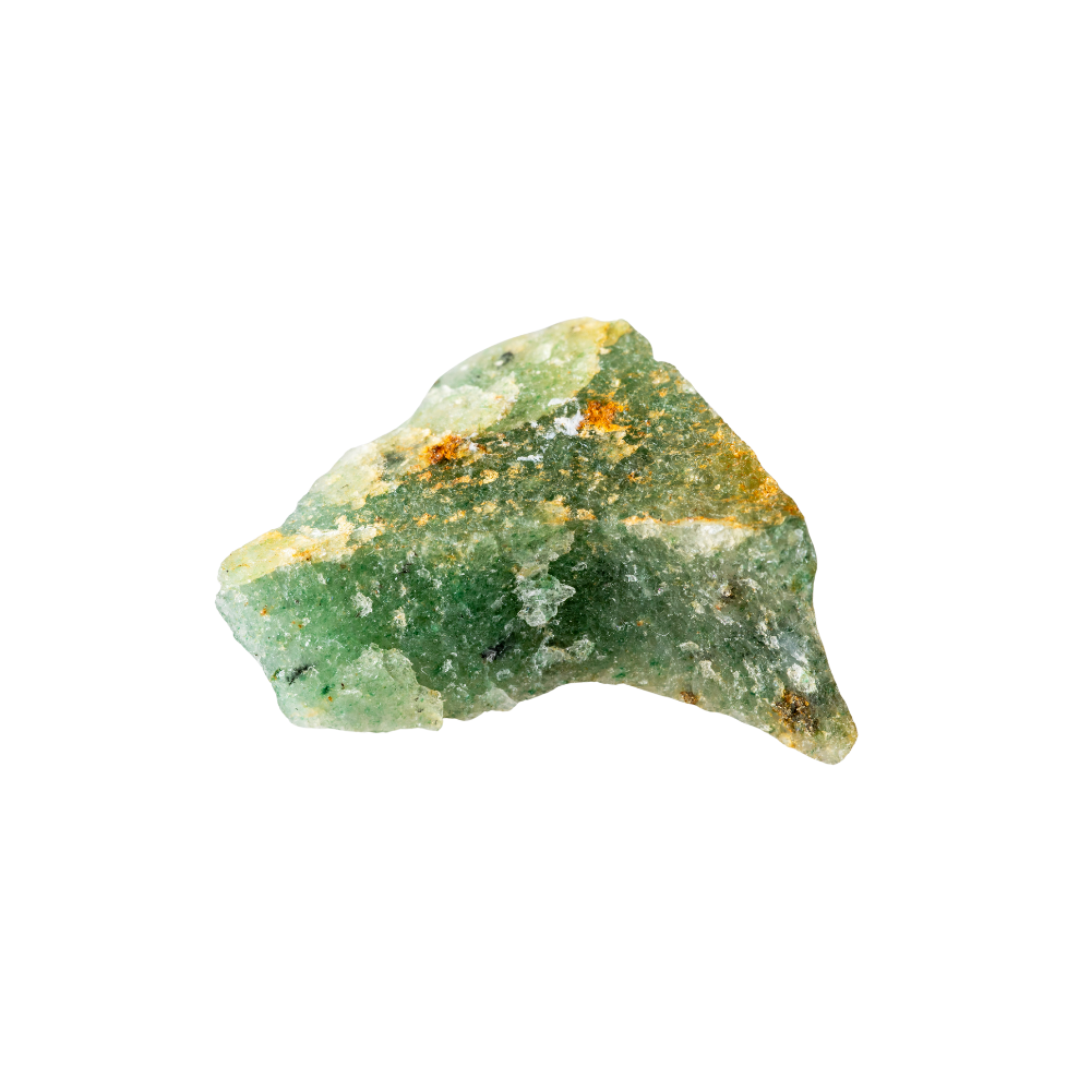 een ruw stuk aventurijn