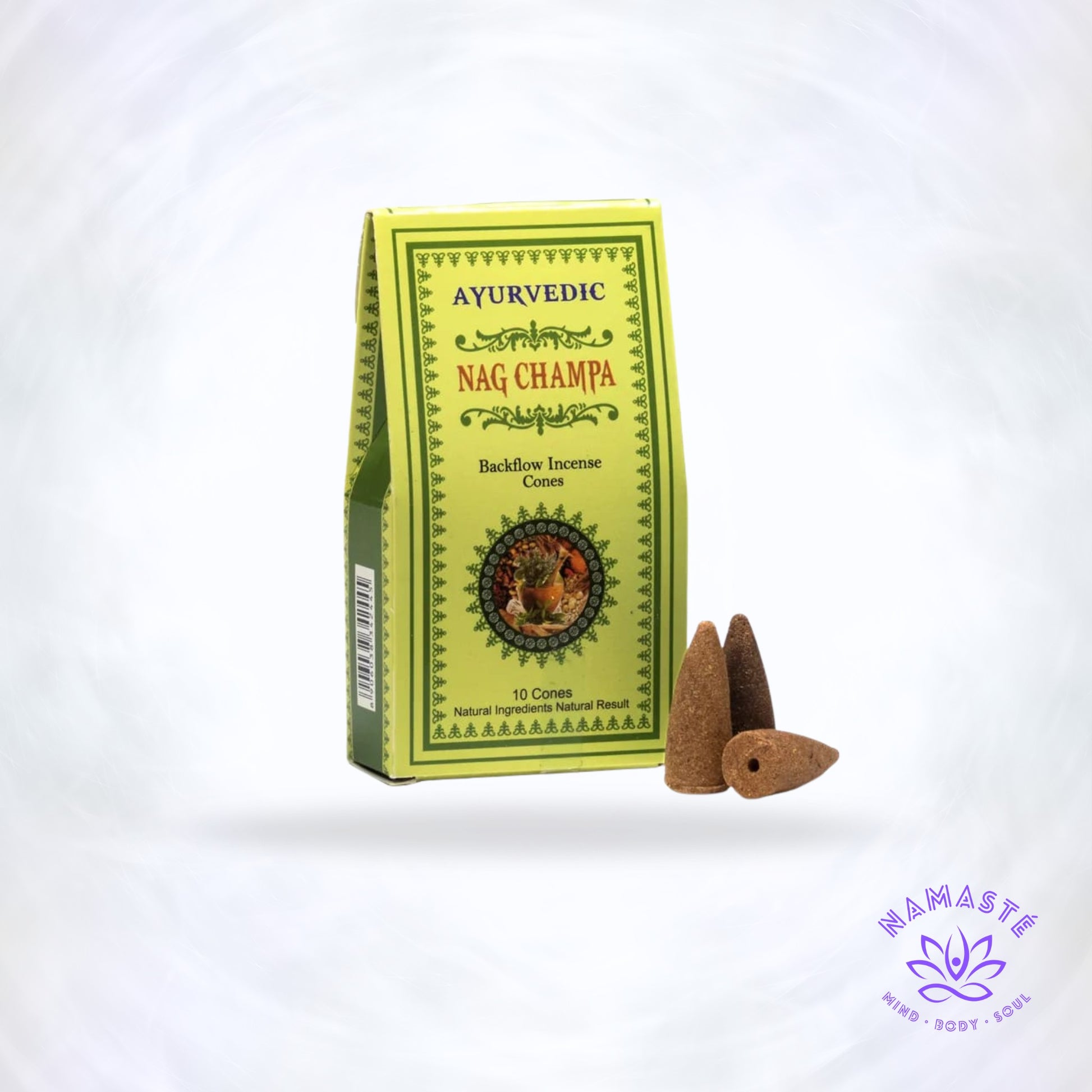 Ayurvedische Nag Champa Backflow Wierookkegels
