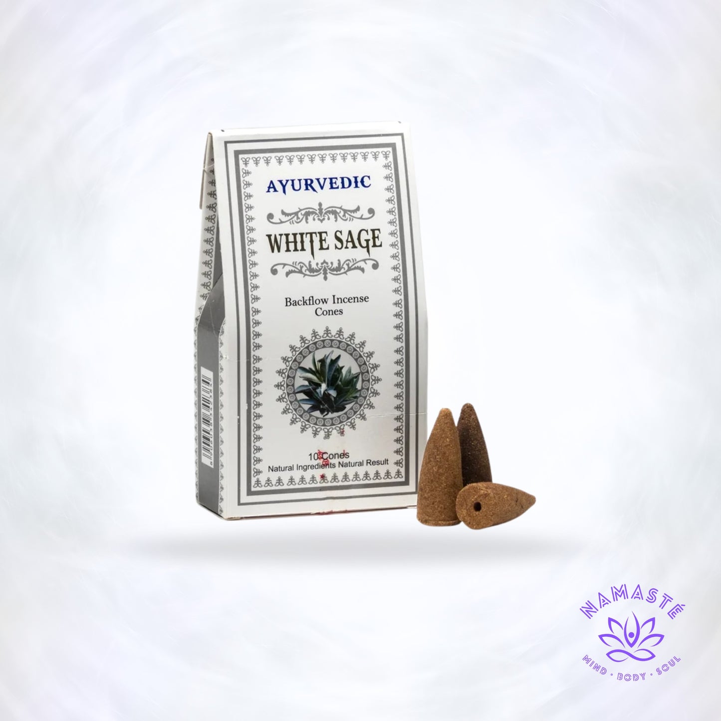 Ayurvedische Witte Salie Backflow Wierookkegels