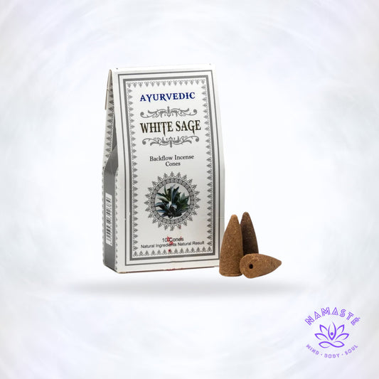 Ayurvedische Witte Salie Backflow Wierookkegels