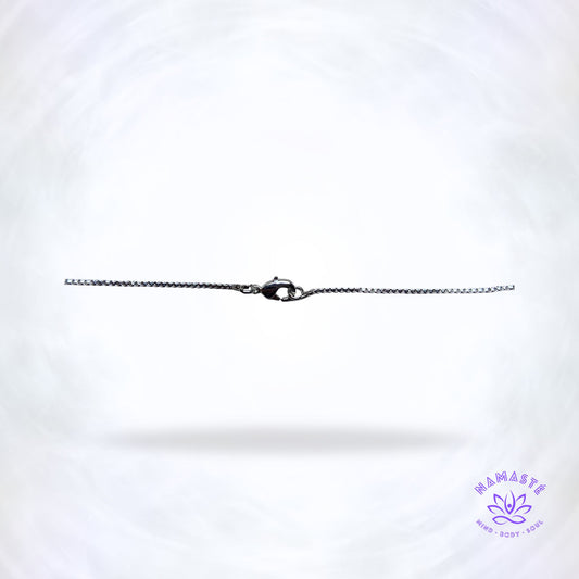 Box chain halsketting met slotje