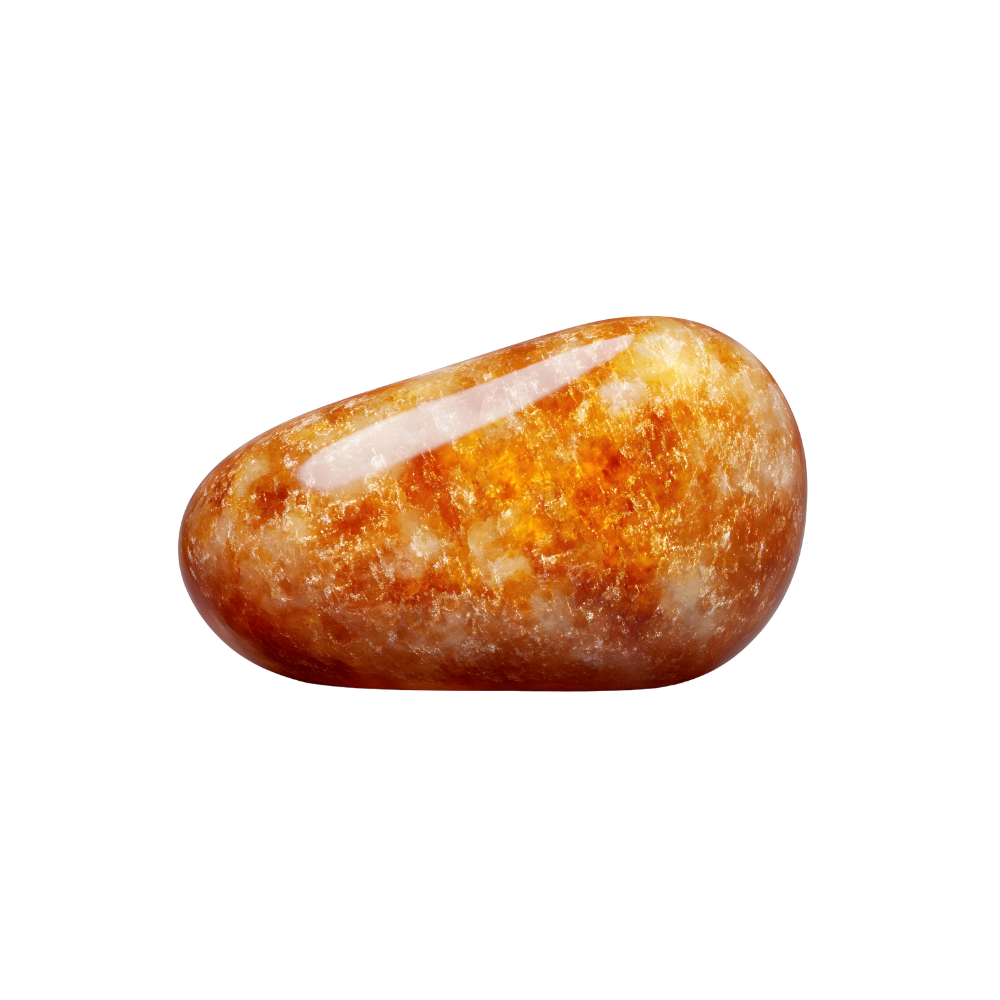 een gepolijst stuk Carneool