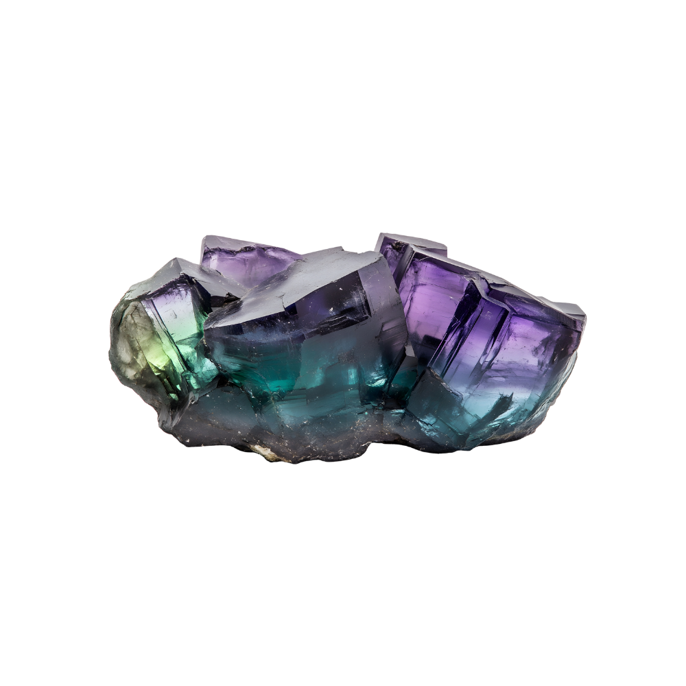 Een ruw stuk fluoriet