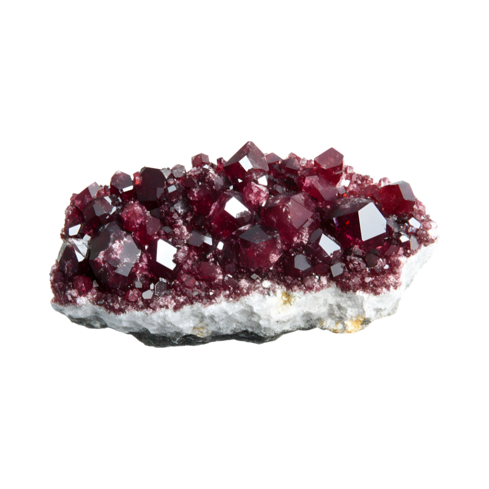 een stuk Granaat cluster