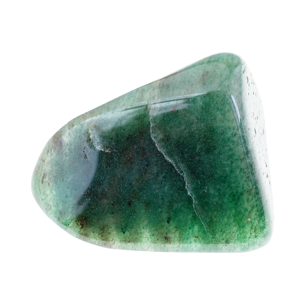 een gepolijste groene aventurijn steen