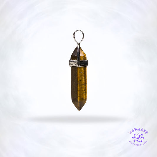 Tijgeroog hanger – edelsteen met warme, gouden glans die kracht, energie en bescherming brengt in het dagelijks leven.