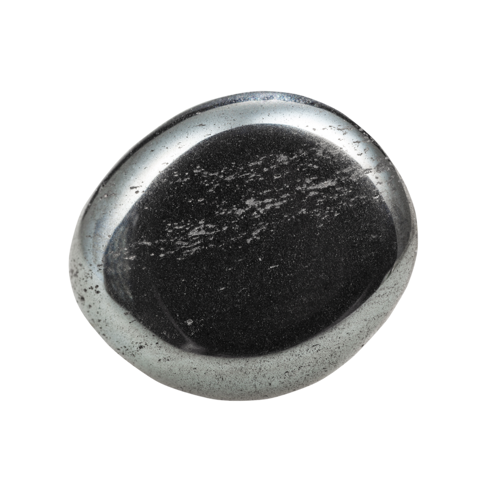 een Hematiet trommelsteen