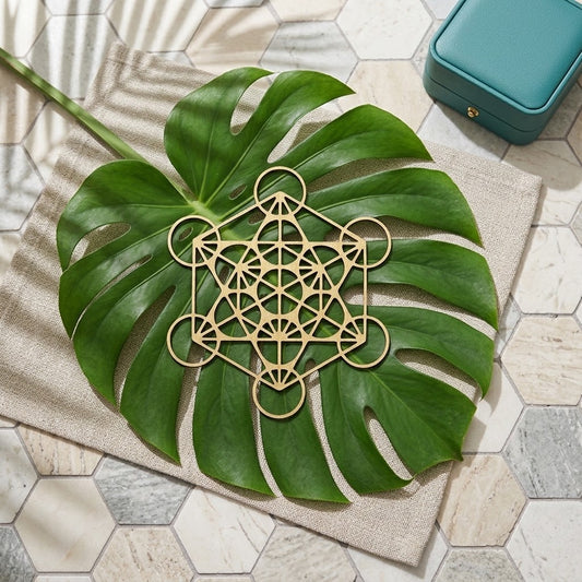 metatron grid op een groot blad 