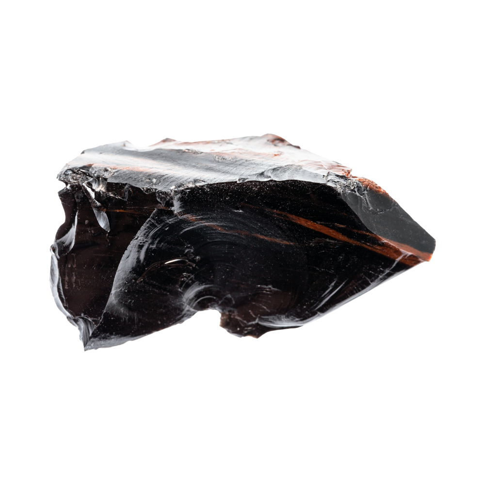 een ruw stuk obsidiaan