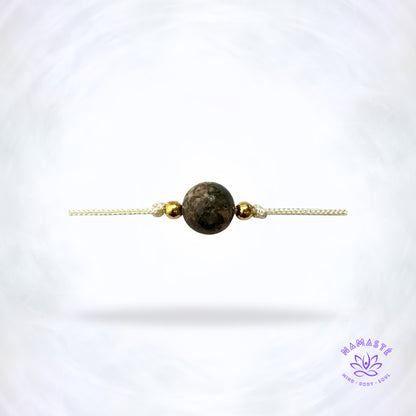 Minimalistische armband met één edelsteen — unakiet