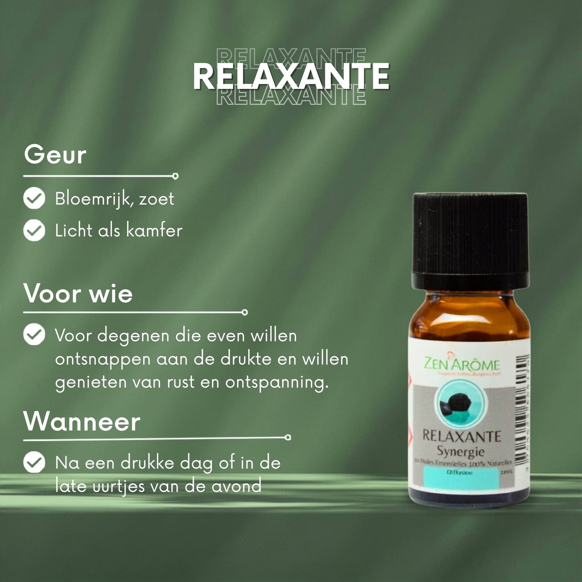 geur, voor wie, wanneer relaxante zenarome