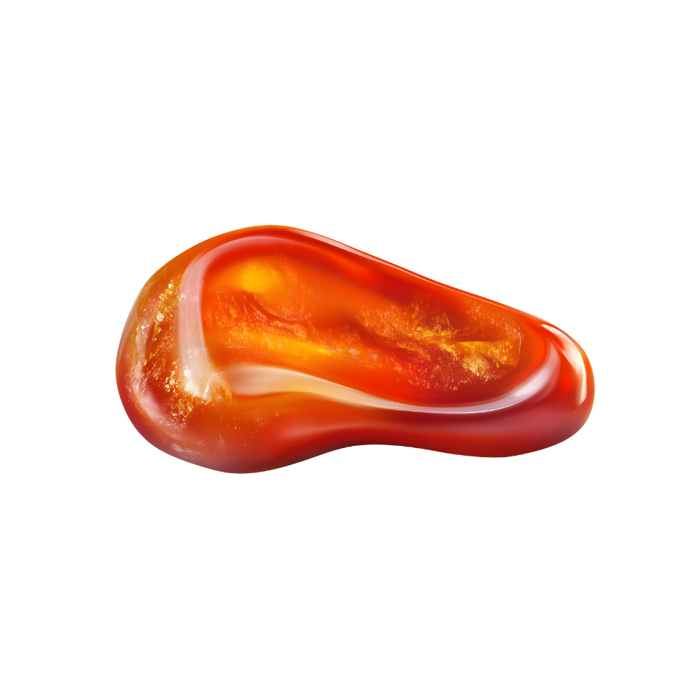 een gepolijst stuk Rode Agaat