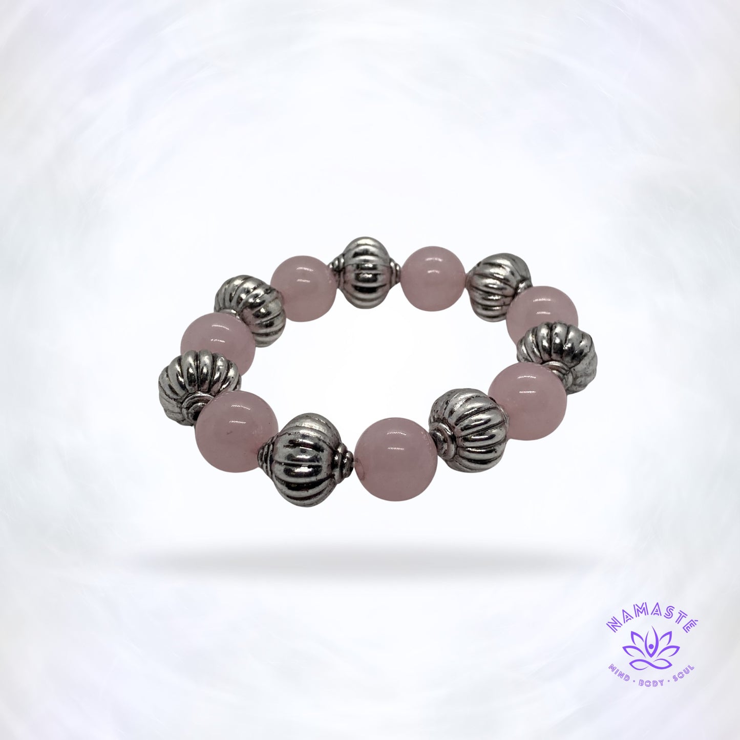 modieuze rozenkwarts armband