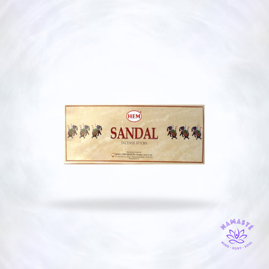 Wierookstokjes Sandelhout HEM – houtachtige sandelhoutgeur die ontspanning, aarding en innerlijke rust bevordert.