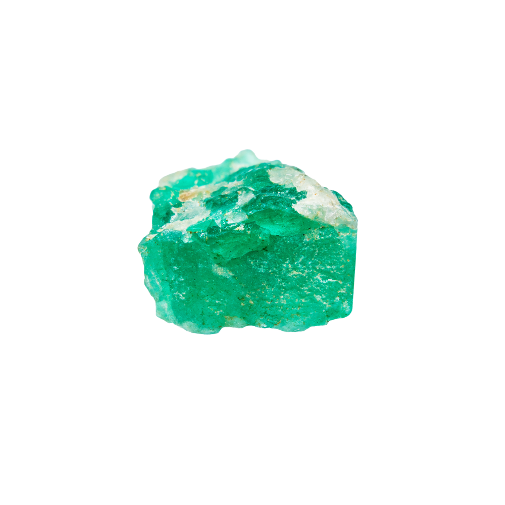 een ruw stuk Smaragd