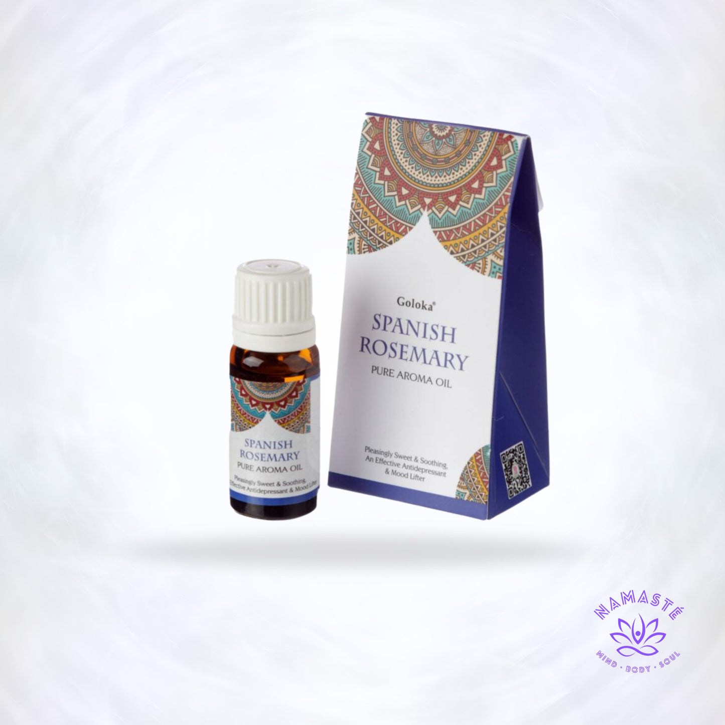 Spaanse Rozemarijn Goloka geurolie – frisse, kruidige geur die helderheid, bescherming en mentale energie stimuleert.