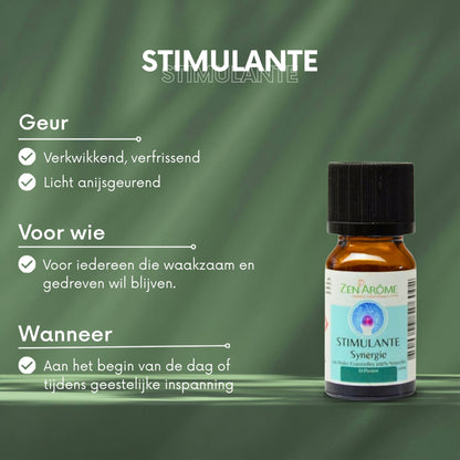 geur, voor wie, wanneer stimulante zenarome