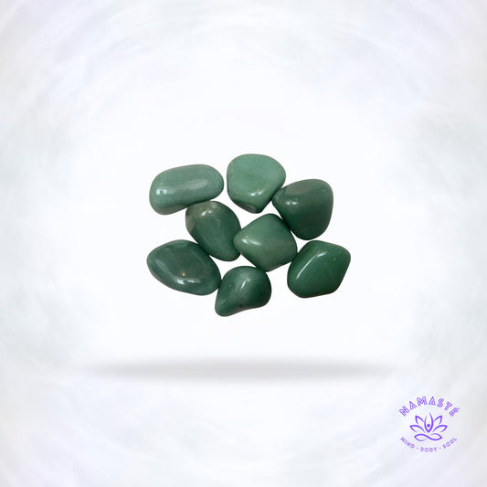 Groene Aventurijn trommelsteen voor optimisme, groei en emotionele balans.