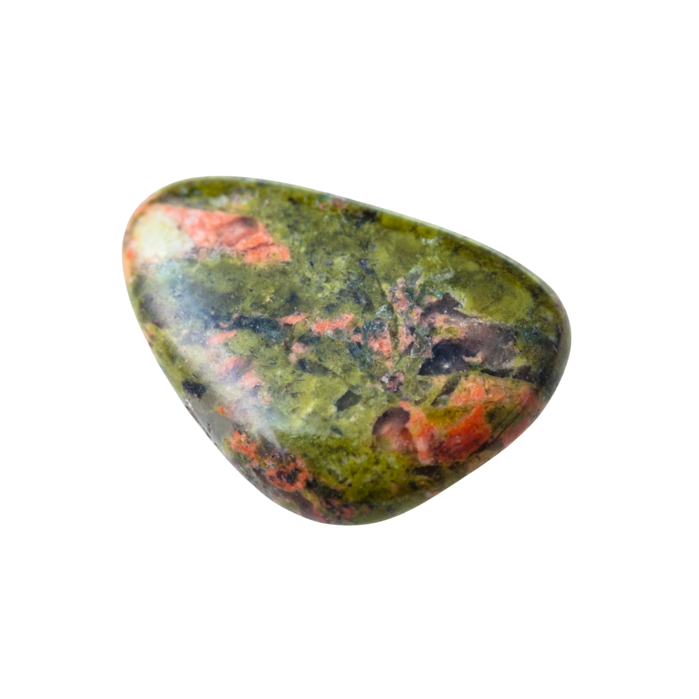 een gepolijste unakiet steen