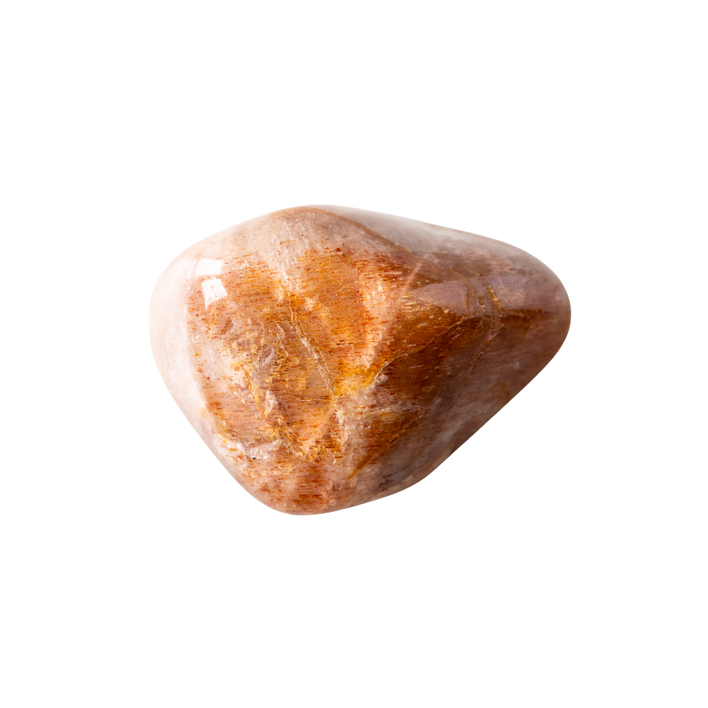 een stuk gepolijste Veldspaat