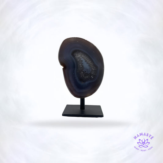 agaat op metalen staander