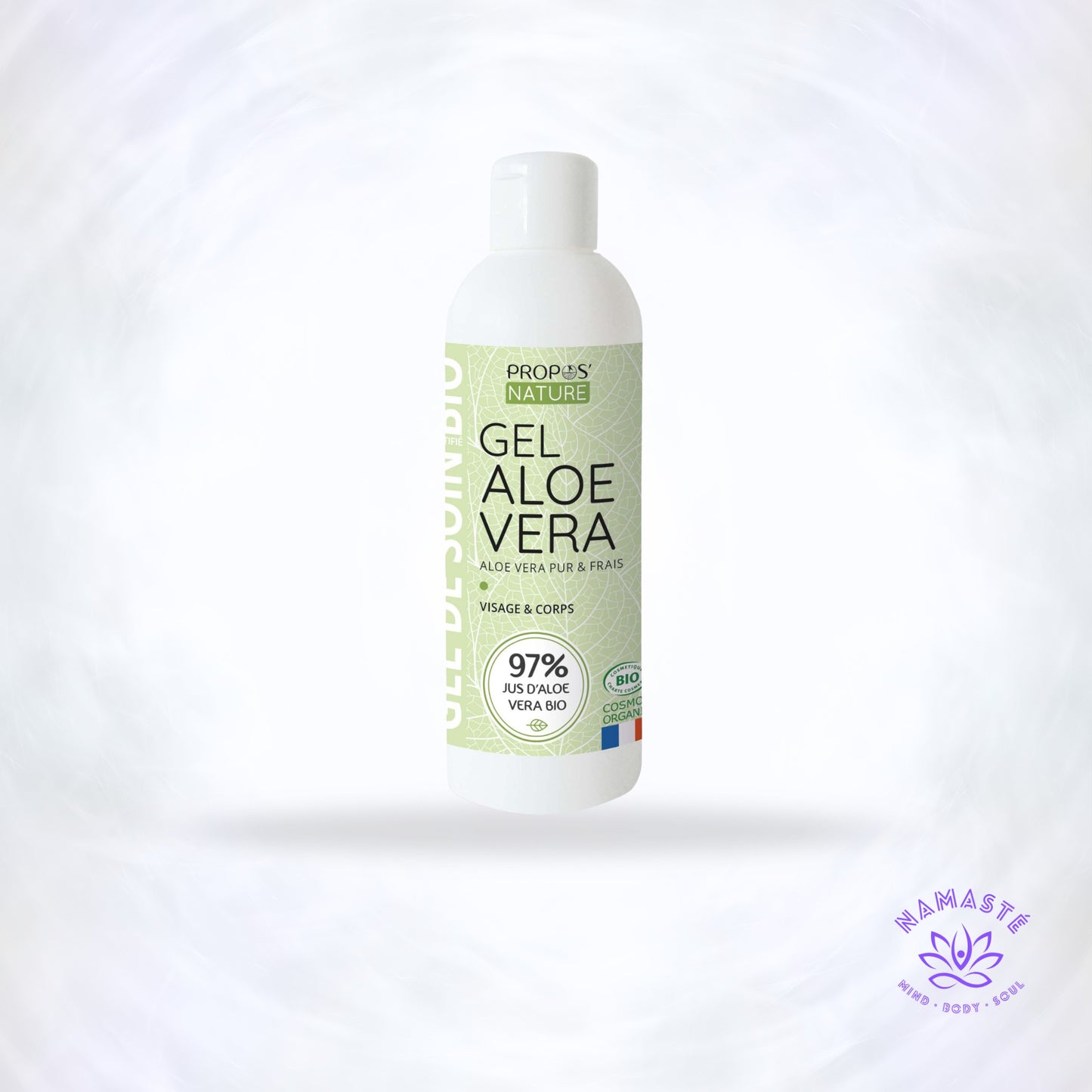 aloe vera gel met Namasté logo