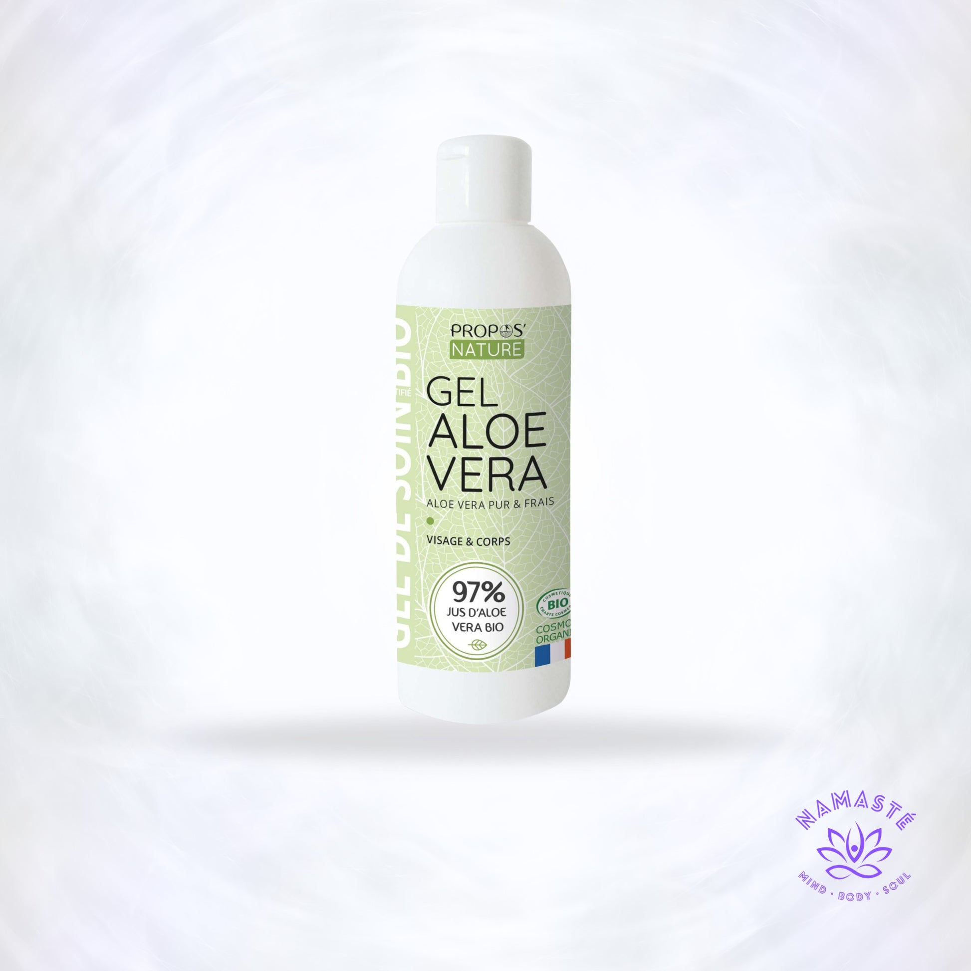aloe vera gel met Namasté logo