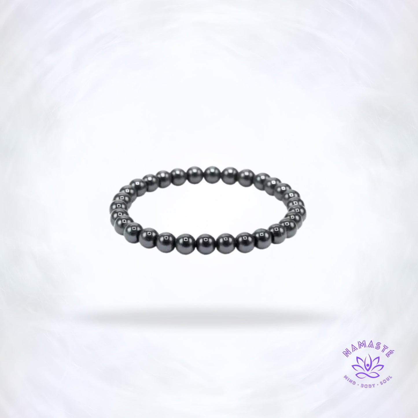 Hematiet armband 6 mm – elegante aardende armband uit Brazilië voor rust en balans.