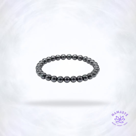 Hematiet armband 6 mm – elegante aardende armband uit Brazilië voor rust en balans.