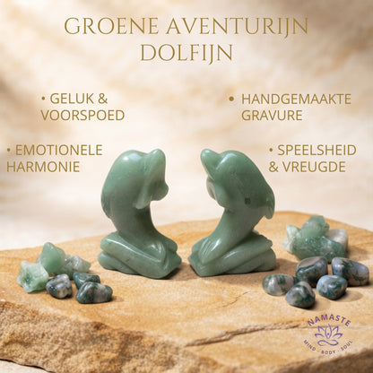 dolfijnen groene aventurijn informatieve afbeelding