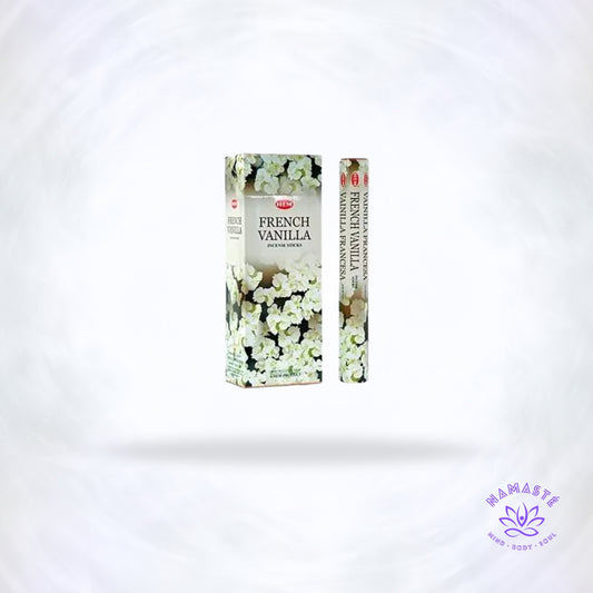 HEM Franse Vanille wierook – set van 6 Hexa-doosjes met zoete, romige vanillegeur.