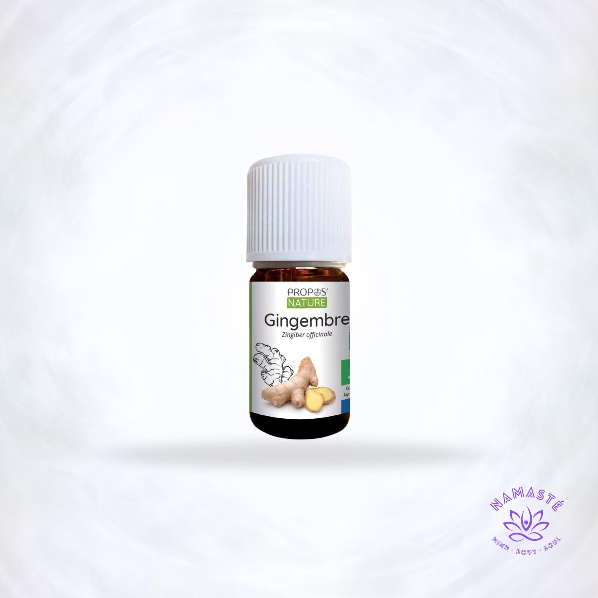 gemberolie met logo van Namasté