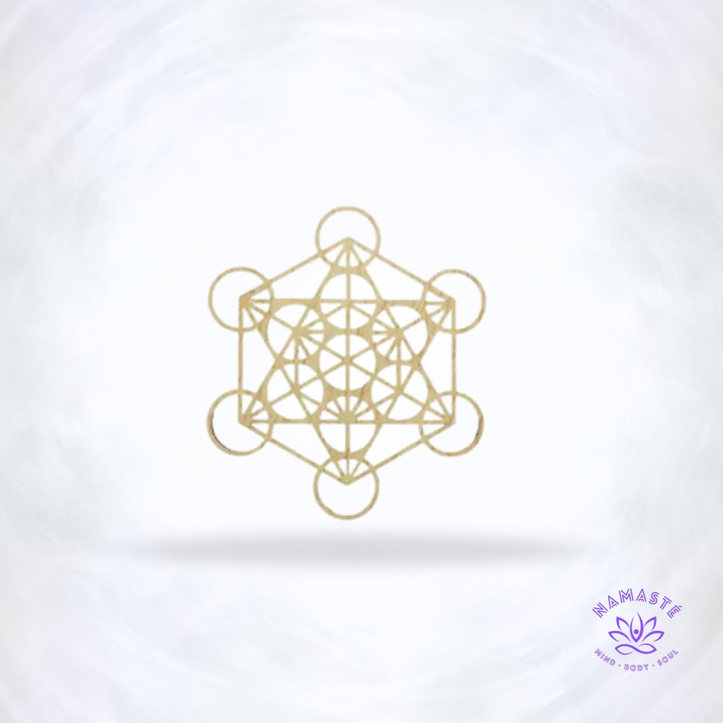 Houten Metatron kristalgrid 10 cm – heilige geometrie.