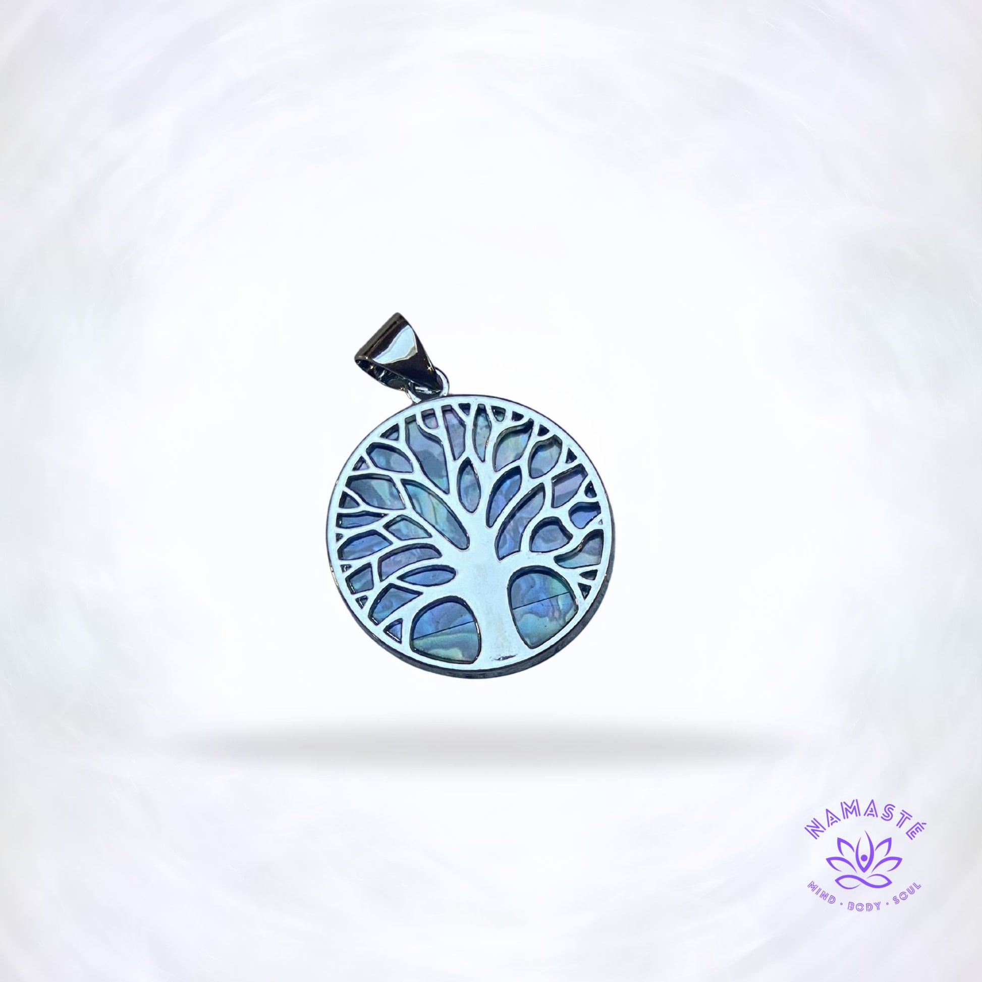 multicolour levensboomhanger met parelmoer