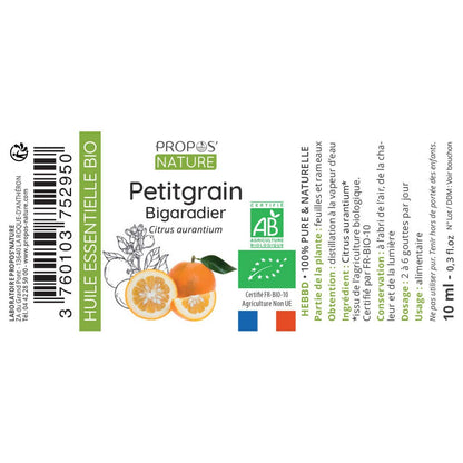 petitgrain olie propos'nature fleslabel