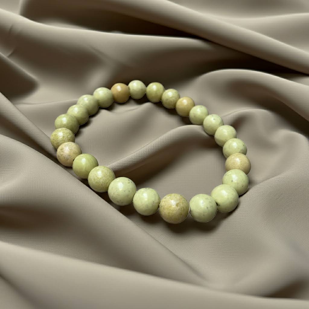 jade armband op een doek