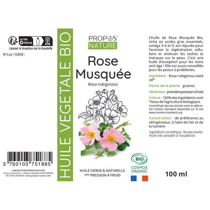 rozenbottelolie van propos nature etiket