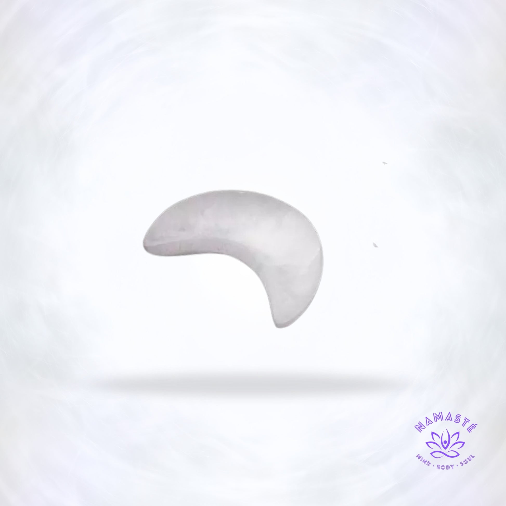 Seleniet Halve Maan van 14 cm – witte reinigende maanvorm voor opladen en ruimtezuivering.