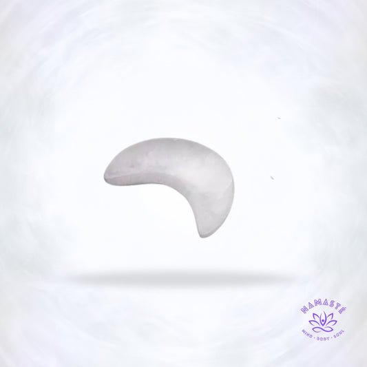 Seleniet Halve Maan van 14 cm – witte reinigende maanvorm voor opladen en ruimtezuivering.