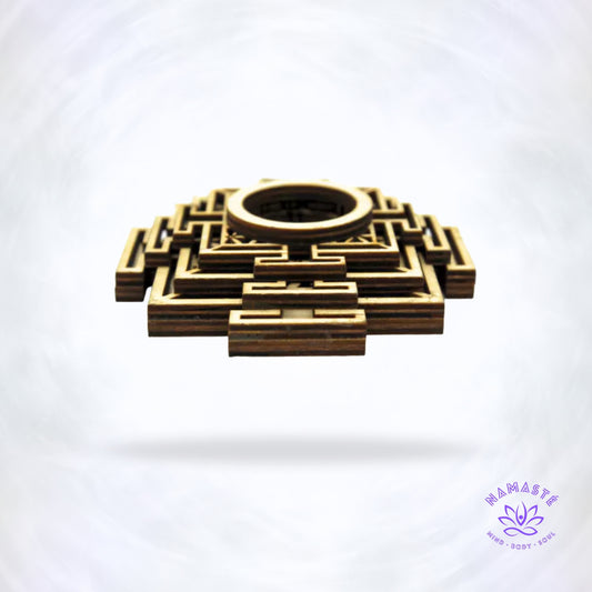 Seleniet bol op Mandala LED-basis – spirituele lichtset met reinigende energie.