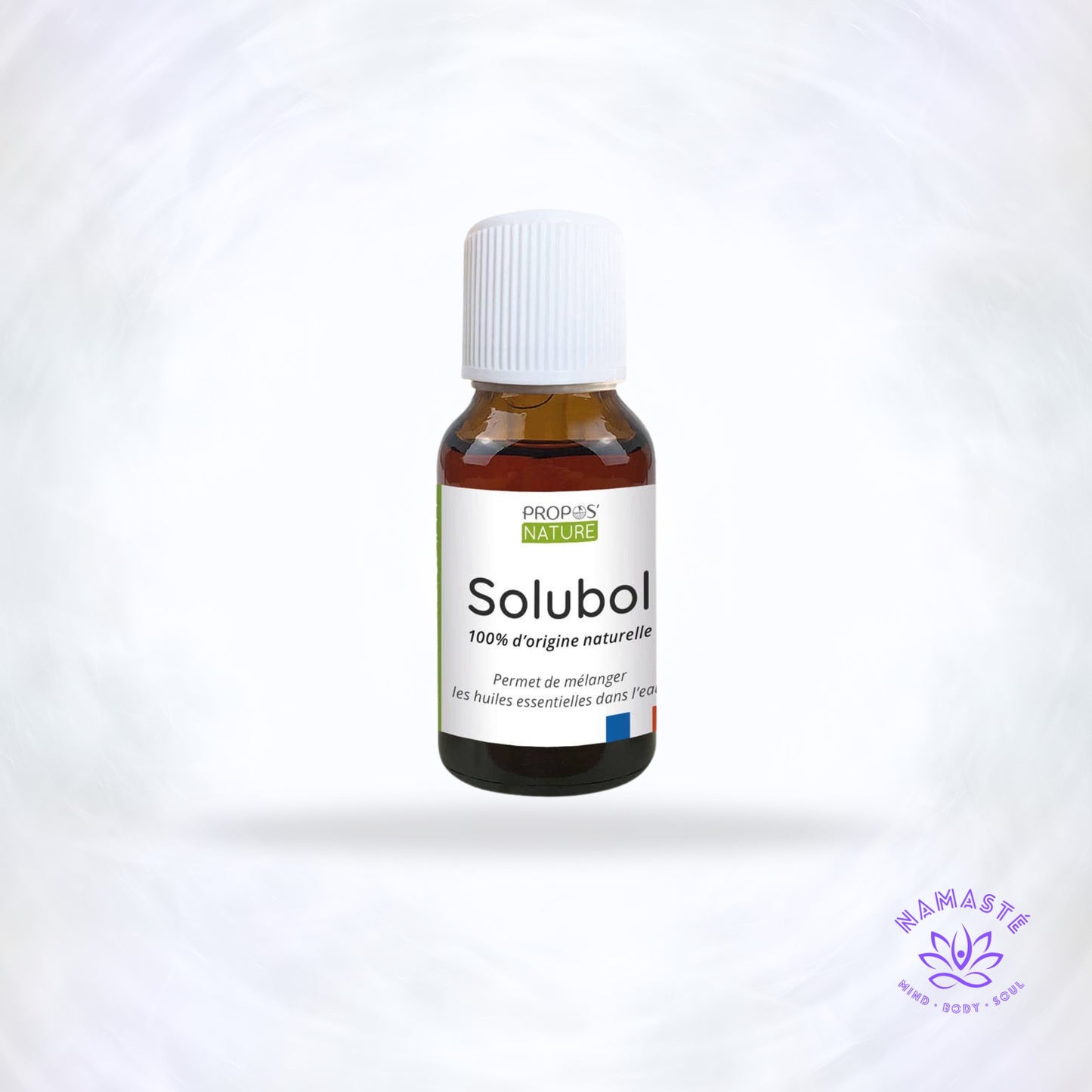 solubol flesje met Namasté logo