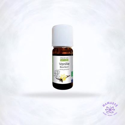 flesje vanille bourbon van propos' nature met Namasté logo